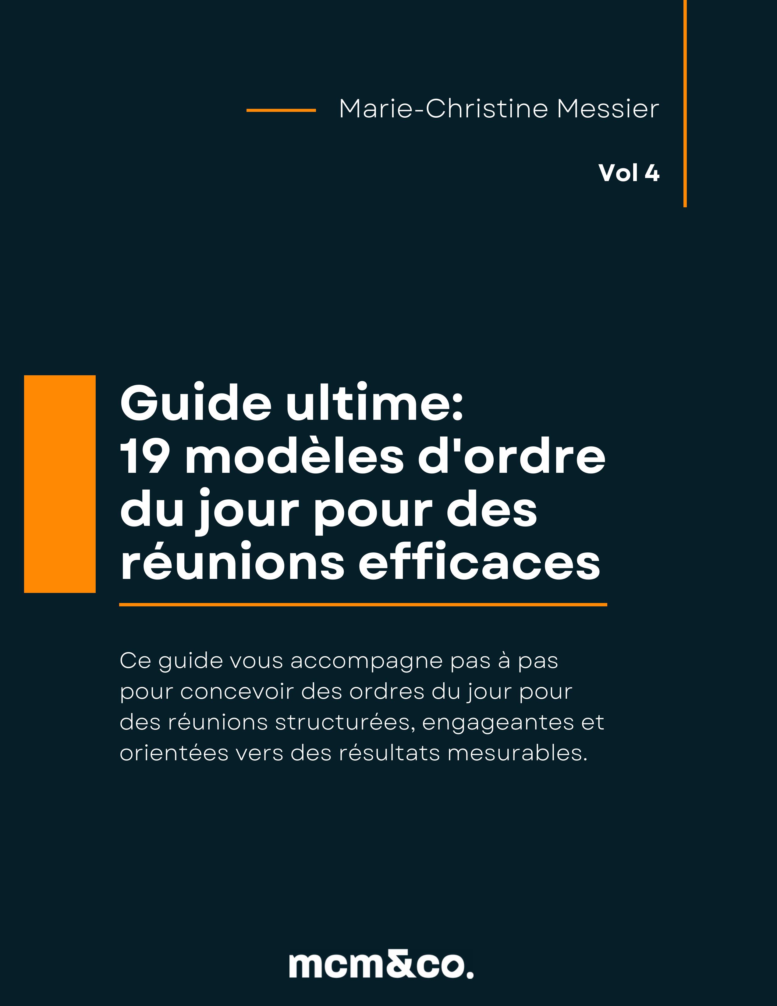 Guide ultime:  19 modèles d'ordre du jour pour des réunions efficaces